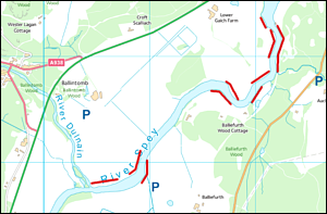 Sea Trout Pools on Grantown on Spey Upper Beat