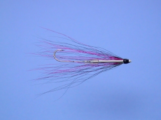 Black and Magenta Tingler with single hook