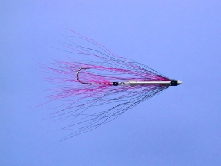 Tingler with dressed tail hook - magenta