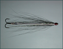 Black and Silver Tube Fly